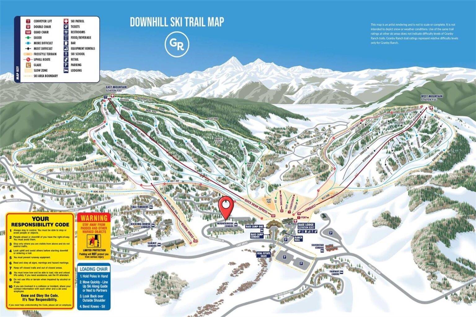 39 - 300 Base Camp ski map