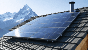 mountain solar installation