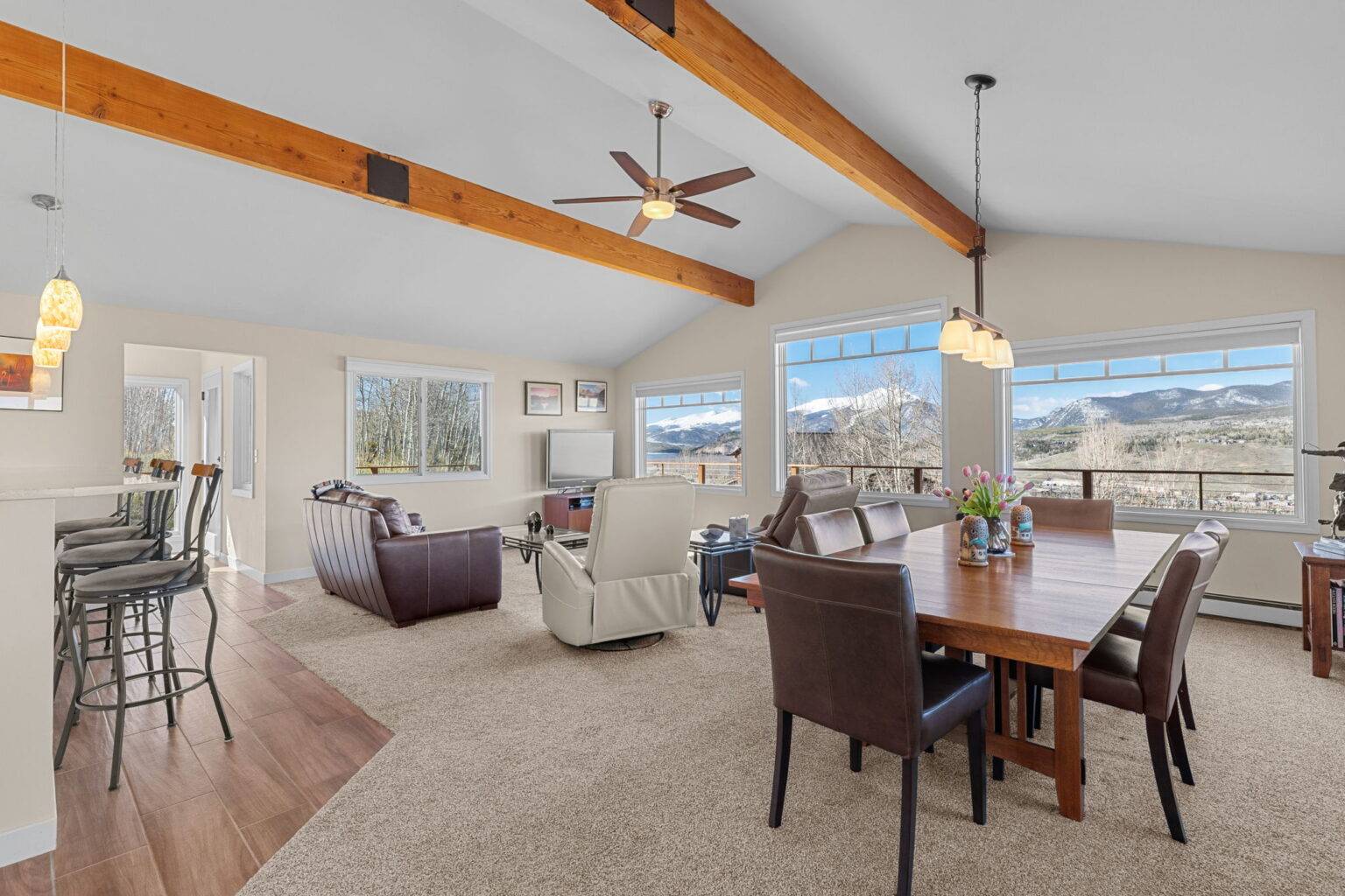 Updated mountain home with guest apartment at 142 P Road, Silverthorne, CO — Gore Range views in Ptarmigan