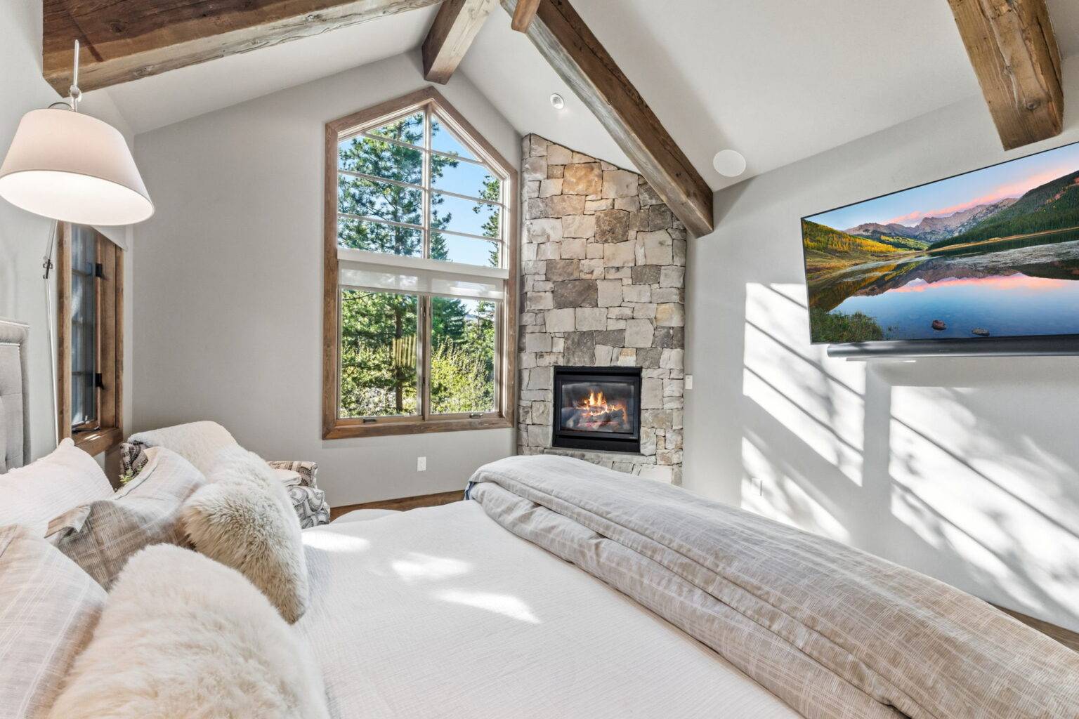 21 - Bedroom - Primary Bedroom with Windows that look out onto the creek