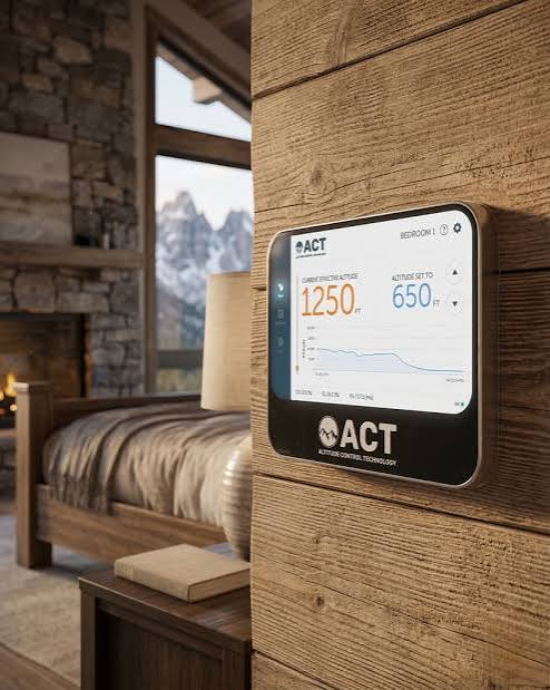 Home oxygenation system control panel mountain bedroom